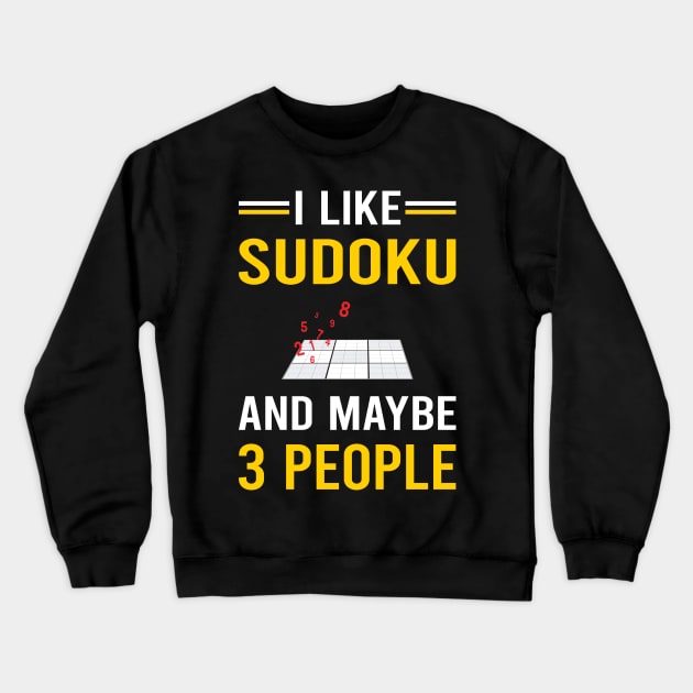 3 People Sudoku Crewneck Sweatshirt by Good Day